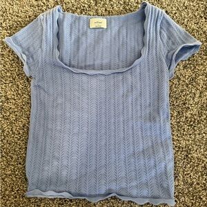 Wilfred Light Blue Knit Blouse